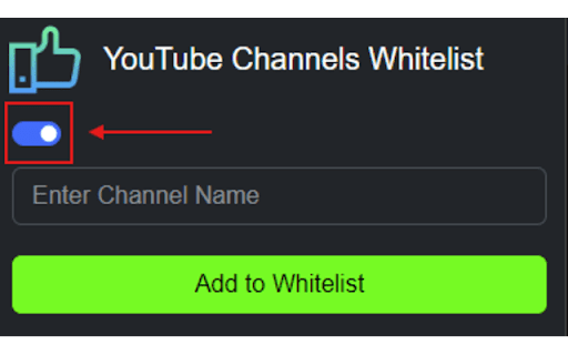 YouTube Channels Whitelist  from Chrome web store to be run with OffiDocs Chromium online