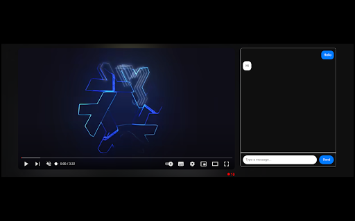 YoutubeChat  from Chrome web store to be run with OffiDocs Chromium online