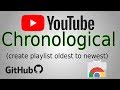 YouTube Chronological Order  from Chrome web store to be run with OffiDocs Chromium online