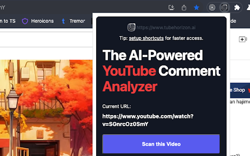 Youtube comment AI powered analyzer  from Chrome web store to be run with OffiDocs Chromium online