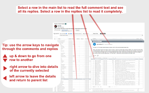 YouTube Comment Reader  from Chrome web store to be run with OffiDocs Chromium online