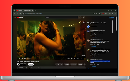 YouTube comments in Sidebar while watching  from Chrome web store to be run with OffiDocs Chromium online