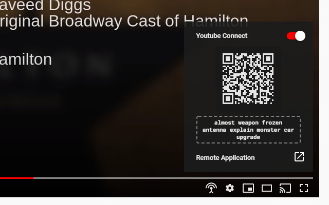 Youtube Connect  from Chrome web store to be run with OffiDocs Chromium online