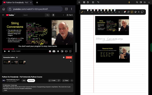 YouTube Drag Shot Gallery  from Chrome web store to be run with OffiDocs Chromium online