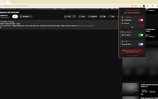 YouTube Enhanced Control  from Chrome web store to be run with OffiDocs Chromium online