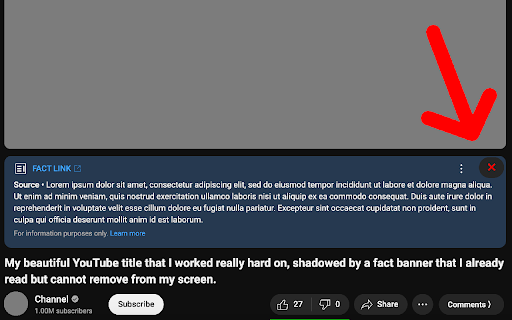 YouTube Fact Checker Closer  from Chrome web store to be run with OffiDocs Chromium online