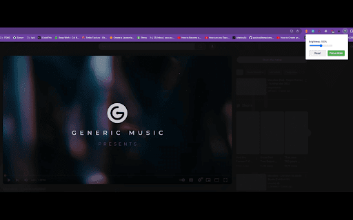 YouTube Focus Suite Video Brightness  Focus Mode  from Chrome web store to be run with OffiDocs Chromium online