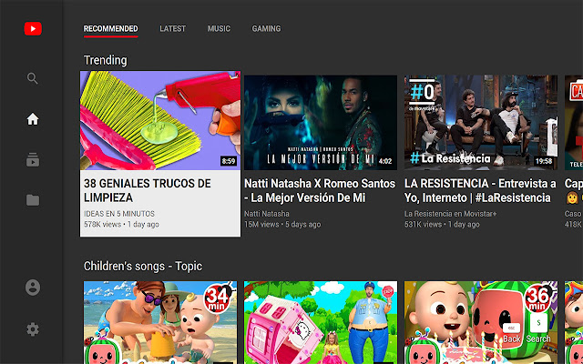 YouTube™ for TV  from Chrome web store to be run with OffiDocs Chromium online