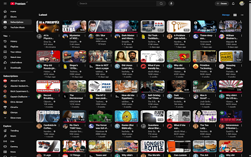 YouTube Grid Customizer  from Chrome web store to be run with OffiDocs Chromium online