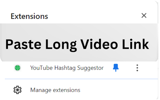 YouTube Hashtag Suggestor  from Chrome web store to be run with OffiDocs Chromium online