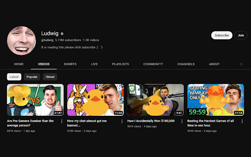 YouTube Jamesify  from Chrome web store to be run with OffiDocs Chromium online