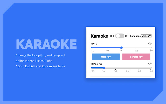 유튜브 노래방 기계 YouTube Karaoke Toolkit  from Chrome web store to be run with OffiDocs Chromium online