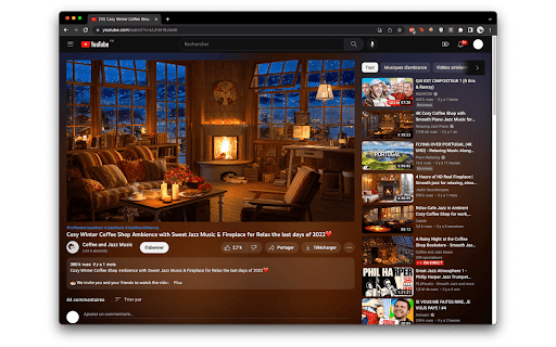 Youtube Lights  from Chrome web store to be run with OffiDocs Chromium online