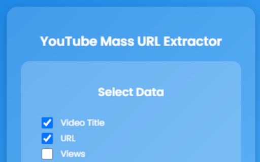 YouTube Mass URL Extractor  from Chrome web store to be run with OffiDocs Chromium online