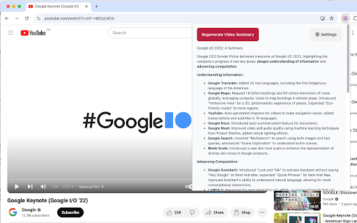 YoutubeMate Get the gist of any YouTube video without watching it  from Chrome web store to be run with OffiDocs Chromium online