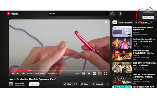 YouTube Mirror  from Chrome web store to be run with OffiDocs Chromium online