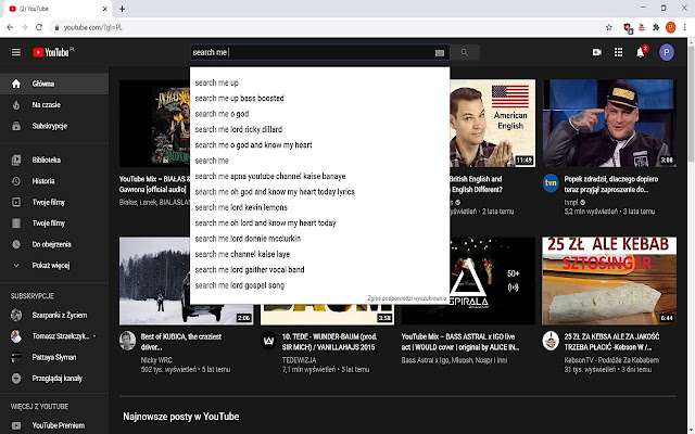 Youtube multi tab search  from Chrome web store to be run with OffiDocs Chromium online