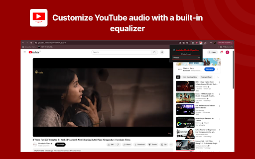 Youtube Music Equalizer  from Chrome web store to be run with OffiDocs Chromium online