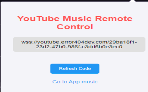 YouTube Music Remote Control  from Chrome web store to be run with OffiDocs Chromium online