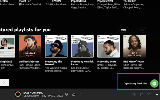 YouTube Music to Spotify  from Chrome web store to be run with OffiDocs Chromium online