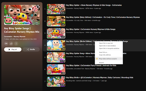 YouTube No Playlist! from Chrome web store to be run with OffiDocs Chromium online YouTube No Playlist! from Chrome web store to be run with OffiDocs Chromium online