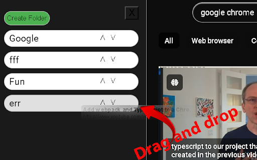 Youtube Organizer  from Chrome web store to be run with OffiDocs Chromium online
