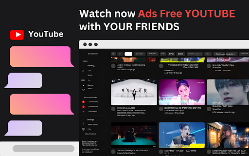 Youtube Party  from Chrome web store to be run with OffiDocs Chromium online