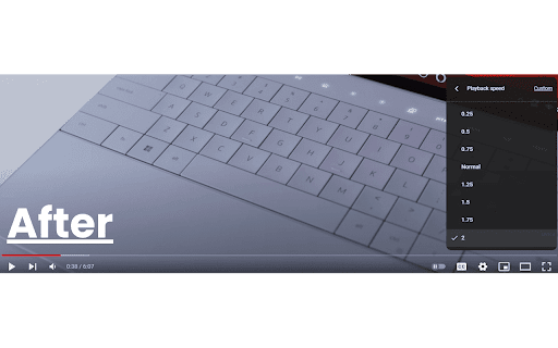 YouTube Playback Speed Timecode Updater  from Chrome web store to be run with OffiDocs Chromium online
