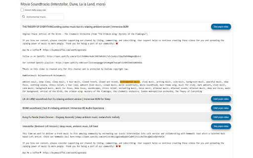 YouTube Playlist Explorer  from Chrome web store to be run with OffiDocs Chromium online
