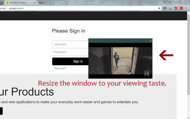 YouTube Popout  from Chrome web store to be run with OffiDocs Chromium online