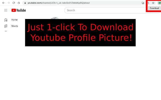 Youtube™ Profile Picture Downloader  from Chrome web store to be run with OffiDocs Chromium online