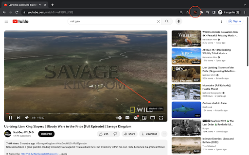 Youtube Progress Viewer  from Chrome web store to be run with OffiDocs Chromium online