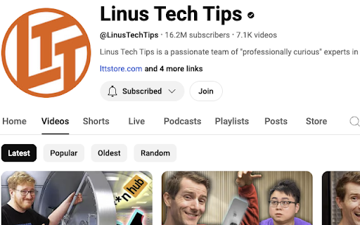 YouTube Random Video  from Chrome web store to be run with OffiDocs Chromium online