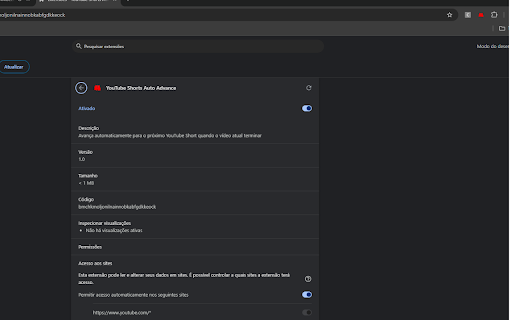 YouTube Shorts Auto Advance  from Chrome web store to be run with OffiDocs Chromium online