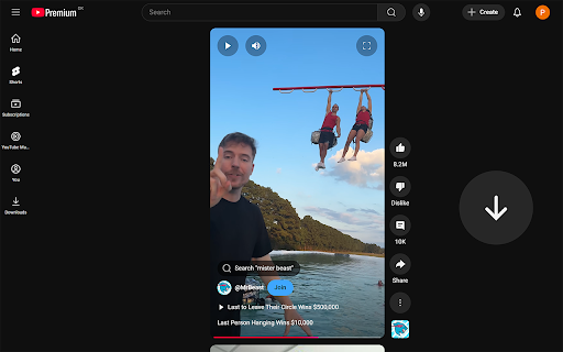 YouTube Shorts Auto Next  from Chrome web store to be run with OffiDocs Chromium online