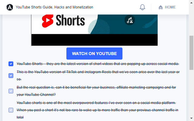 YouTube Shorts Guide, Hacks and Monetization  from Chrome web store to be run with OffiDocs Chromium online