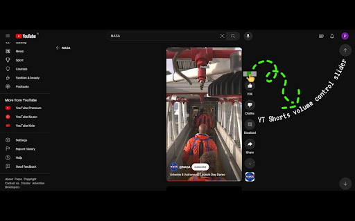 YouTube Shorts Progress  Volume Controller  from Chrome web store to be run with OffiDocs Chromium online