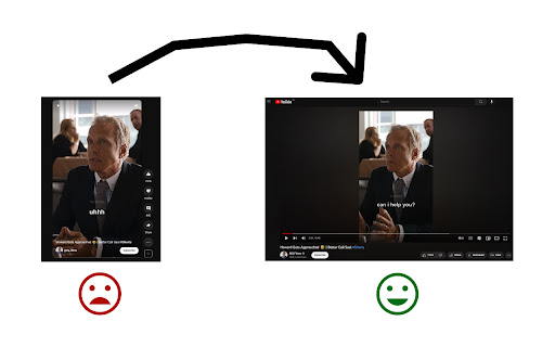 YouTube Shorts Remover  from Chrome web store to be run with OffiDocs Chromium online