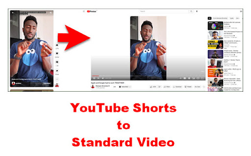 YouTube Shorts to Standard Videos  from Chrome web store to be run with OffiDocs Chromium online