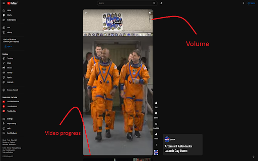 YouTube Shorts Volume  Progress Controller  from Chrome web store to be run with OffiDocs Chromium online