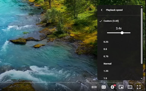 YouTube SpeedUp  from Chrome web store to be run with OffiDocs Chromium online