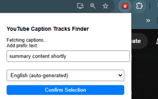 YouTube Summary for All LLM AIs  from Chrome web store to be run with OffiDocs Chromium online