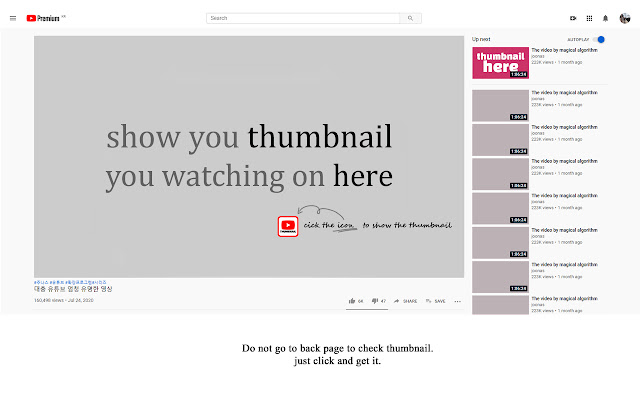 Youtube Thumbnail  from Chrome web store to be run with OffiDocs Chromium online