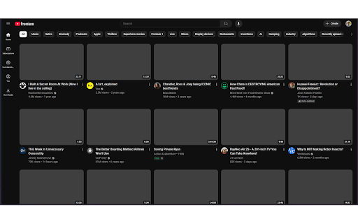YouTube Thumbnail Remover  from Chrome web store to be run with OffiDocs Chromium online
