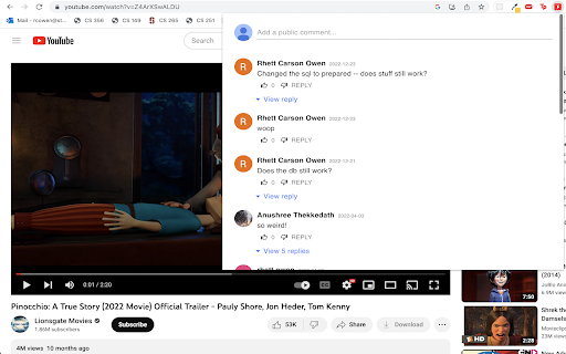 Youtube Unblocked Comments  from Chrome web store to be run with OffiDocs Chromium online