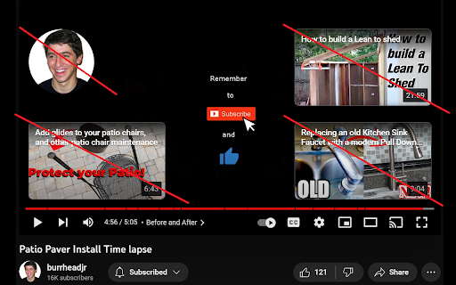 Youtube Unembed  from Chrome web store to be run with OffiDocs Chromium online
