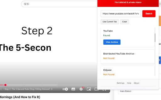 YouTube Video Finder  from Chrome web store to be run with OffiDocs Chromium online
