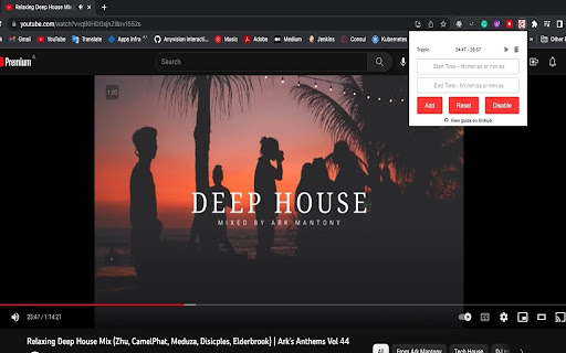 YouTube Video Looper  from Chrome web store to be run with OffiDocs Chromium online