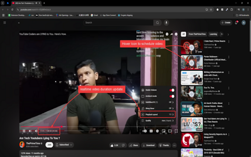 Youtube Video Scheduler  from Chrome web store to be run with OffiDocs Chromium online