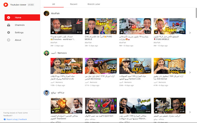 YouTube viewer  from Chrome web store to be run with OffiDocs Chromium online